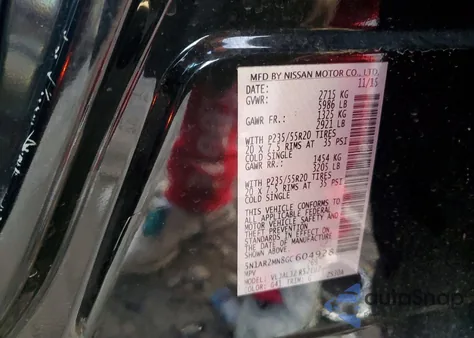 2016 Nissan Pathfinder S from USA, damaged, VIN 5N1AR2MN8GC604928